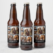 5 Fotocollage Optionaler Text — Farbe bearbeiten Bierflaschenetikett (Flaschen)