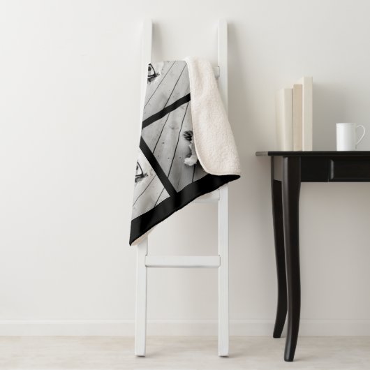 5 Fotocollage Optionaler Text — Farbe bearbeiten Sherpadecke (Beispiel)