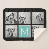 5 Fotocollage Optionaler Text — Farbe bearbeiten Sherpadecke (Vorderseite (Horizontal))