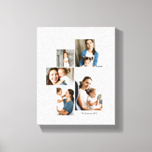 5 FotoCollage Print Leinwanddruck