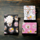 5 Fotograf zufällige Streuung personalisiert Geschenkpapier Set