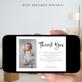 5 Fotos Baby Girl oder Boy Script Vielen Dank Ankündigung