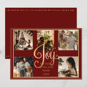 5 Fotos Collage gold Freude Weihnachten Xmas Urlau