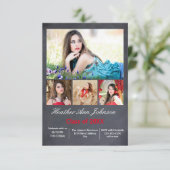 5 Fotos Collage Vertical - 3x5 Grad Ankündigung (Stehend Vorderseite)