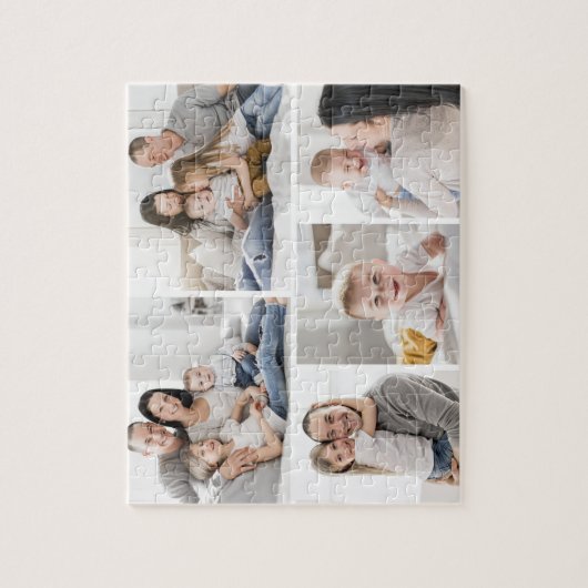 5 Fotos Galerie Collage Personalisiert Puzzle (Vertikal)