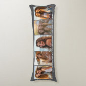 5 Fotovorlage Moderner Minimaler Text im Foto Seitenschläferkissen (Vorderseite Vertikal)