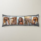 5 Fotovorlage Moderner Minimaler Text im Foto Seitenschläferkissen (Vorderseite)