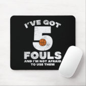 5 Fouls Basketball Spaß Baller Player Me Mousepad (Mit Mouse)