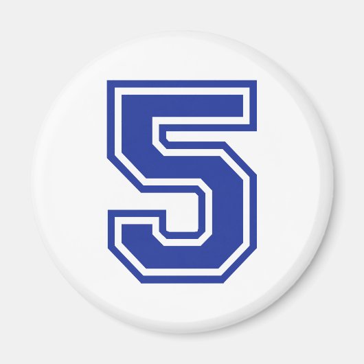 5 - Fünf Magnet (Vorne)