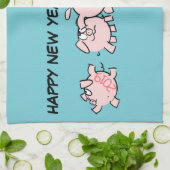 5 Funny Cartoon Illustration Pig custom Year KT Geschirrtuch (Gefaltet)