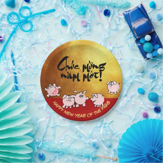 5 Funny Comic Vietnamese Pig Year 2019 Paper P Pappteller (Party)