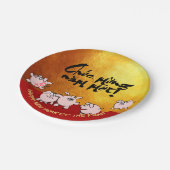 5 Funny Comic Vietnamese Pig Year 2019 Paper P Pappteller (Schrägansicht)