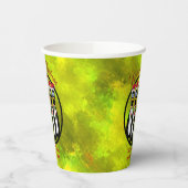 5 Funny Frazzled Santa Pinguine Personalisiert Pappbecher (Links)