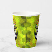 5 Funny Frazzled Santa Pinguine Personalisiert Pappbecher (Rechts)