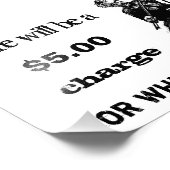 5 $ Gebühr für Flüge Fotodruck (Ecke)