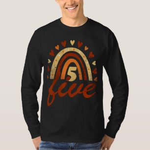 5. Geburtstag 5 Jahre alt Geburtstag Rainbow Famil T-Shirt