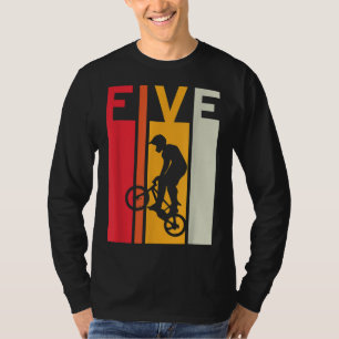 5. Geburtstag 5 Jahre Alte Kinder Bmx Bike Lover B T-Shirt