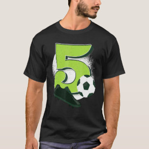 5. Geburtstag 5 Jahre alter Kindergeburtstag Fußba T-Shirt
