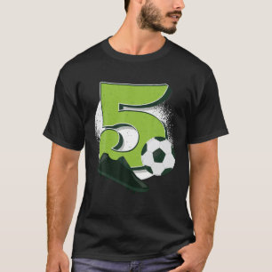 5. Geburtstag 5 Jahre alter Kindergeburtstag Fußba T-Shirt