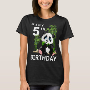 5. Geburtstag 5 Jahre altes Party Tier Panda 6 T-Shirt