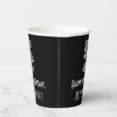 5. Geburtstag — Art Deco Inspiriert Aussehen "5" + Pappbecher (Rechts)