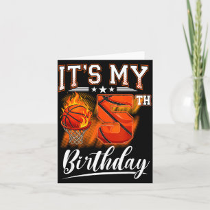 5. Geburtstag Basketball Thema 5 Jahre alter Gebur Karte