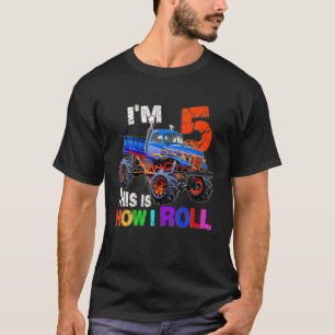 5. Geburtstag bin ich 5. So Roll ich LKW-Liebhaber T-Shirt