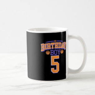 5. Geburtstag Boy Basketball Lover 5 Jahre alter T Kaffeetasse