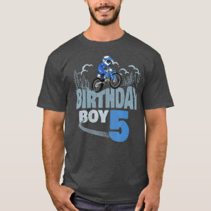 5. Geburtstag Boy Dirt Bike Motocross 5 Jahre alt  T-Shirt