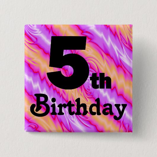 5. Geburtstag Button (Vorderseite)