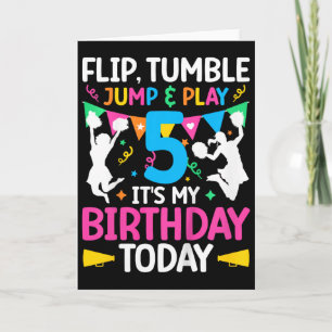 5. Geburtstag Cheerleading Mädchen Fünf Jahre alt Karte