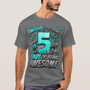 5. Geburtstag Comic-Stil Toll seit 2018 5 Jahre T-Shirt