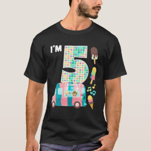 5. Geburtstag Crew Eiscreme LKW I m 5 Tagei C T-Shirt