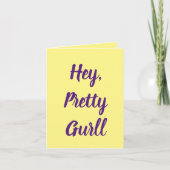 5. Geburtstag des Mädchens Dankeskarte (Vorderseite)