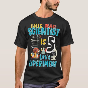 5. Geburtstag dieser Mad Scientist ist 5 Let's Exp T-Shirt