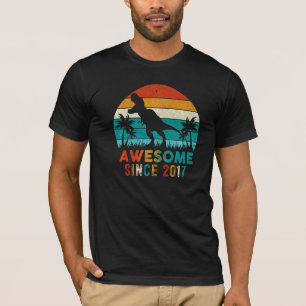 5. Geburtstag Dinosaurier 5 Jahre Junge Phantastis T-Shirt