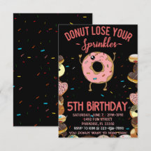 5. Geburtstag Donut Verliere nicht deine Streusel