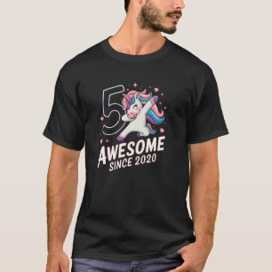 5. Geburtstag Einhorn Großartig Seit 2020 T-Shirt
