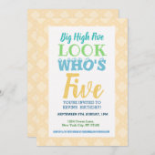 5. Geburtstag Einladung Aufnahme Aufnahme (Vorne/Hinten)