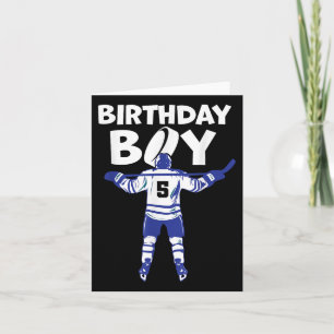 5. Geburtstag Eishockey Boy 5 Jahre Altes Hockey-S Karte