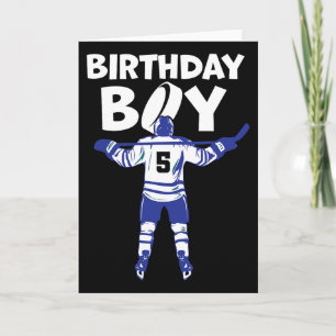 5. Geburtstag Eishockey Junge 5 Jahre alt Hockey s Karte