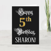 5. Geburtstag — Extravagantes Drehbuch; Imitate Go Karte (Vorderseite)