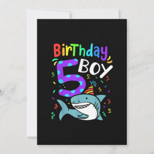 5. Geburtstag Fünf Jahre alt, Haigeschenke Feiertagskarte