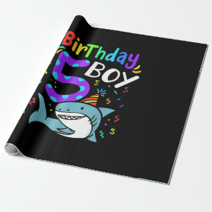5. Geburtstag Fünf Jahre alt, Haigeschenke Geschenkpapier