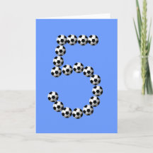 5. Geburtstag Fußball Alter Karte