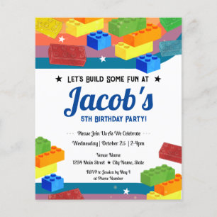 5. Geburtstag Gebäude Blocks Fun Boy