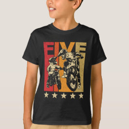 5. Geburtstag Geschenk Dirt Bike 5 Jahre Altes Mot T-Shirt