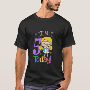 5. Geburtstag Girl Science Party Scientist Stem Ki T-Shirt