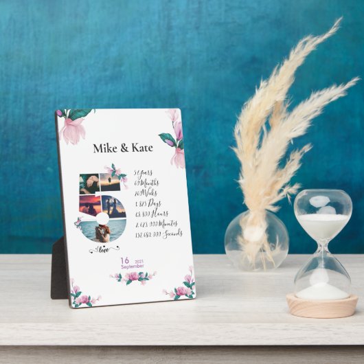 5. Geburtstag glücklich,Collage des benutzerdefini Fotoplatte (Seite)