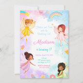 5. Geburtstag Goldenes Party Einladung (Vorderseite)